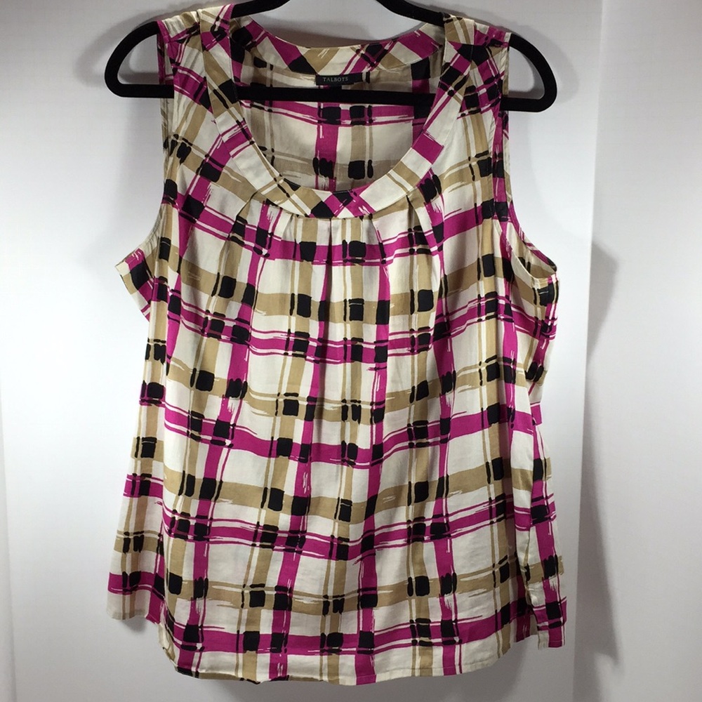 Talbots sleeveless top Size 16